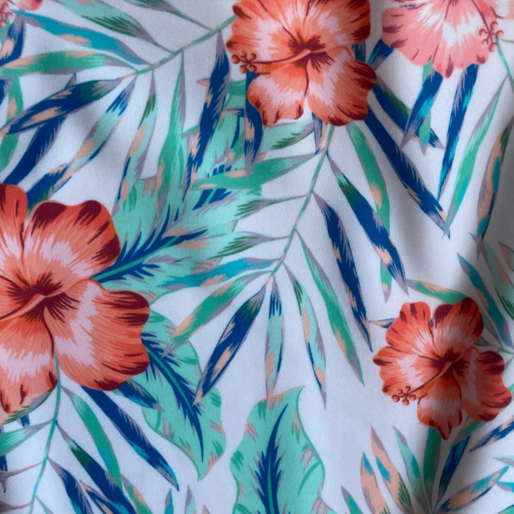 Nicole Miller One piece racerback Swimsuit Bellini blossom floral printed 3X - Picture 4 of 17